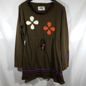 Tunic Top Hippie Boho Style Size Large